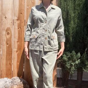Women's Green Jacket & pant set